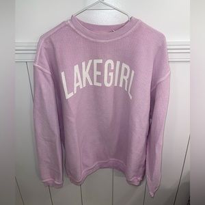 New Lakegirl Corded Crewneck